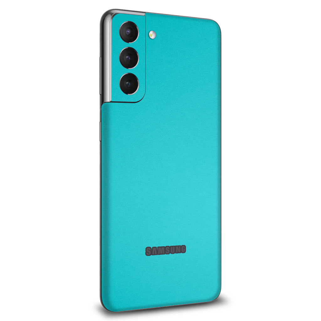 Samsung Galaxy S21 FE Textured matt turquoise skins