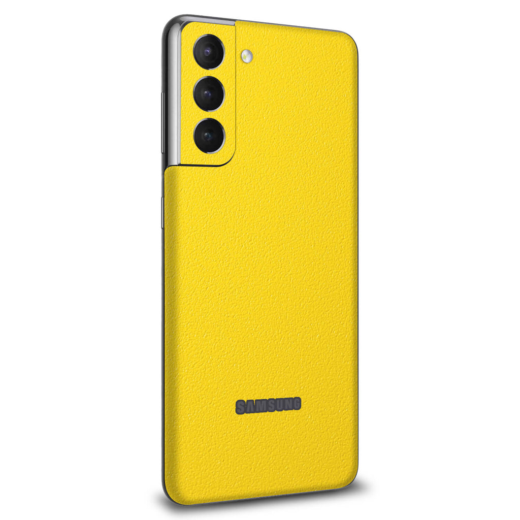 Samsung Galaxy S21 FE Textured matt yellow skins