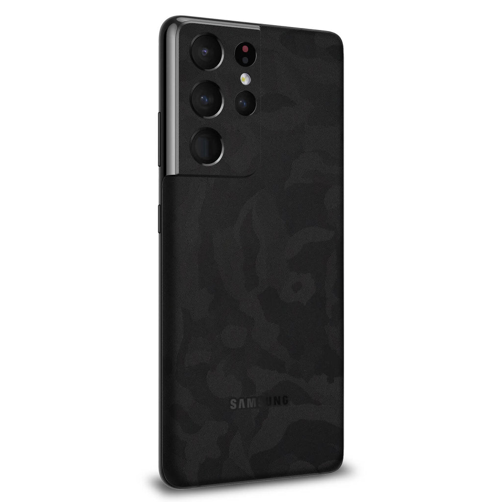 Samsung Galaxy S21 Ultra Black Camo Skins