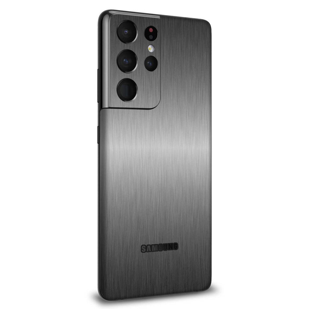 Samsung Galaxy S21 Ultra Brushed Titanium Skins
