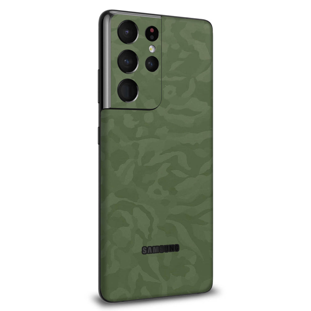 Samsung Galaxy S21 Ultra Green Camo Skins
