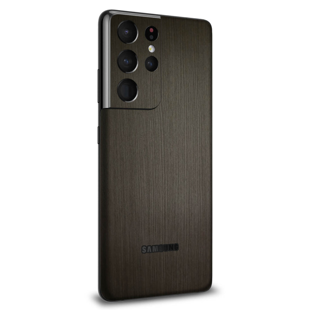 Samsung Galaxy S21 Ultra Silverblack Wood Skins