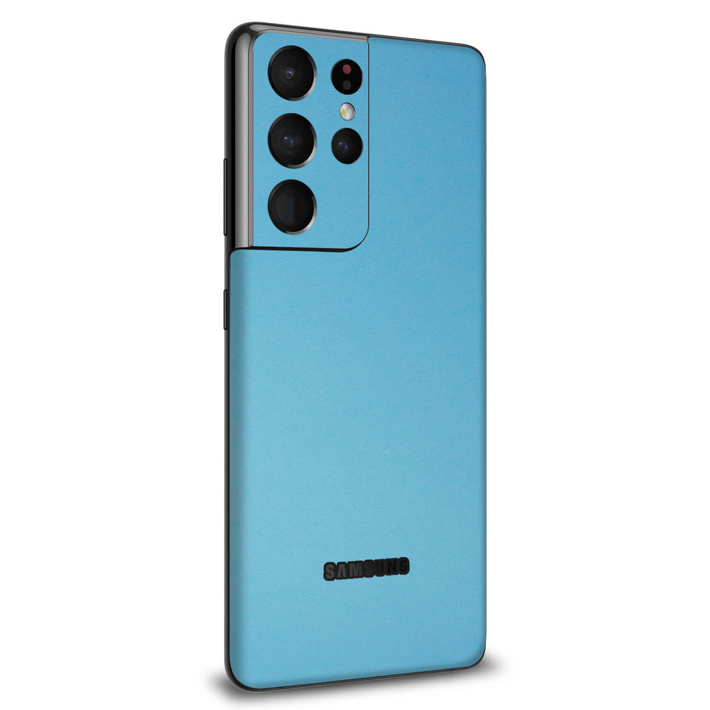 Samsung Galaxy S21 Ultra Textured Matt Light Blue Skins