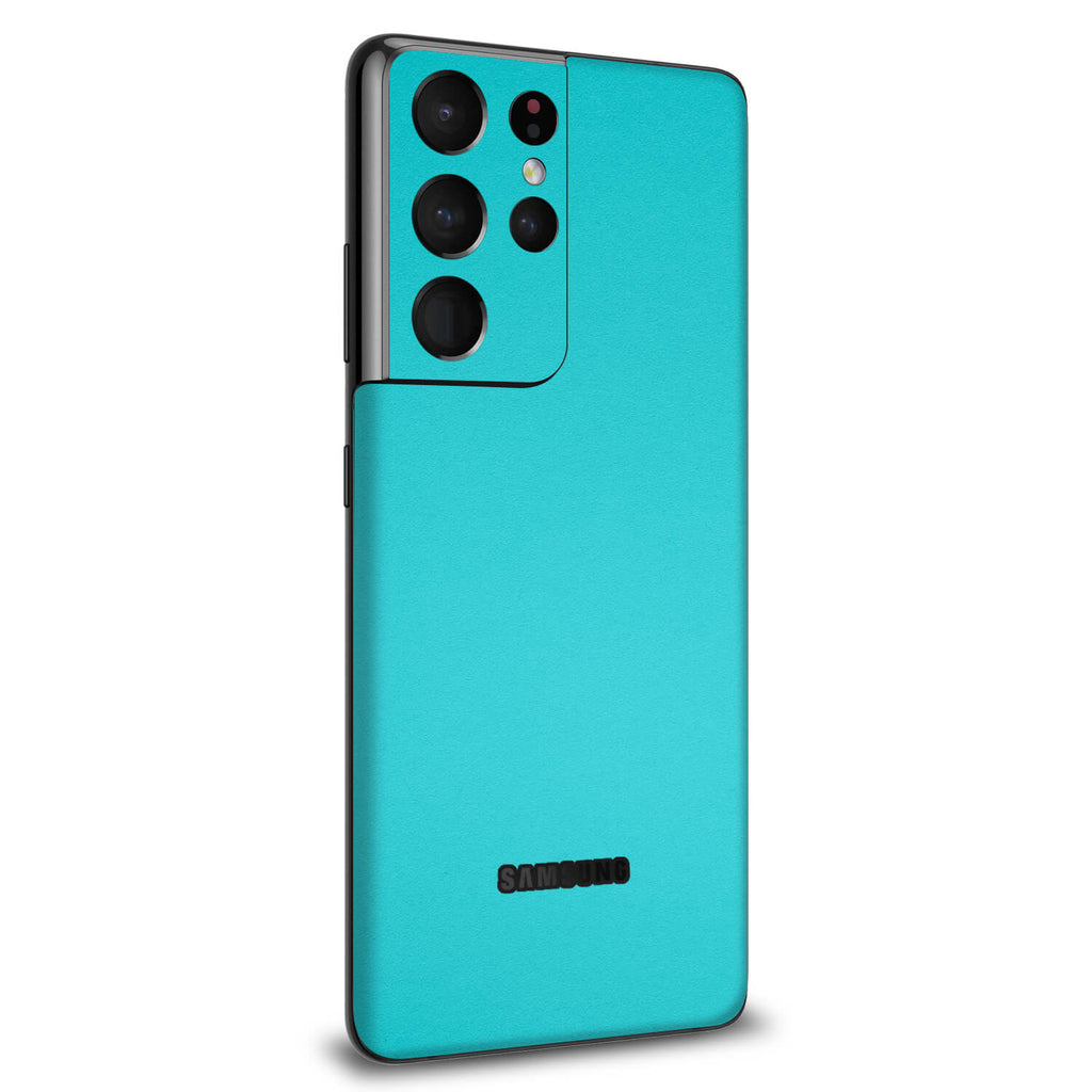 Samsung Galaxy S21 Ultra Textured Matt Turquoise Skins