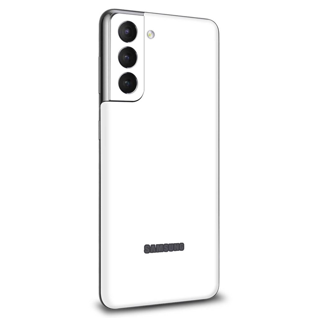 Samsung Galaxy S21 FE White gloss skins