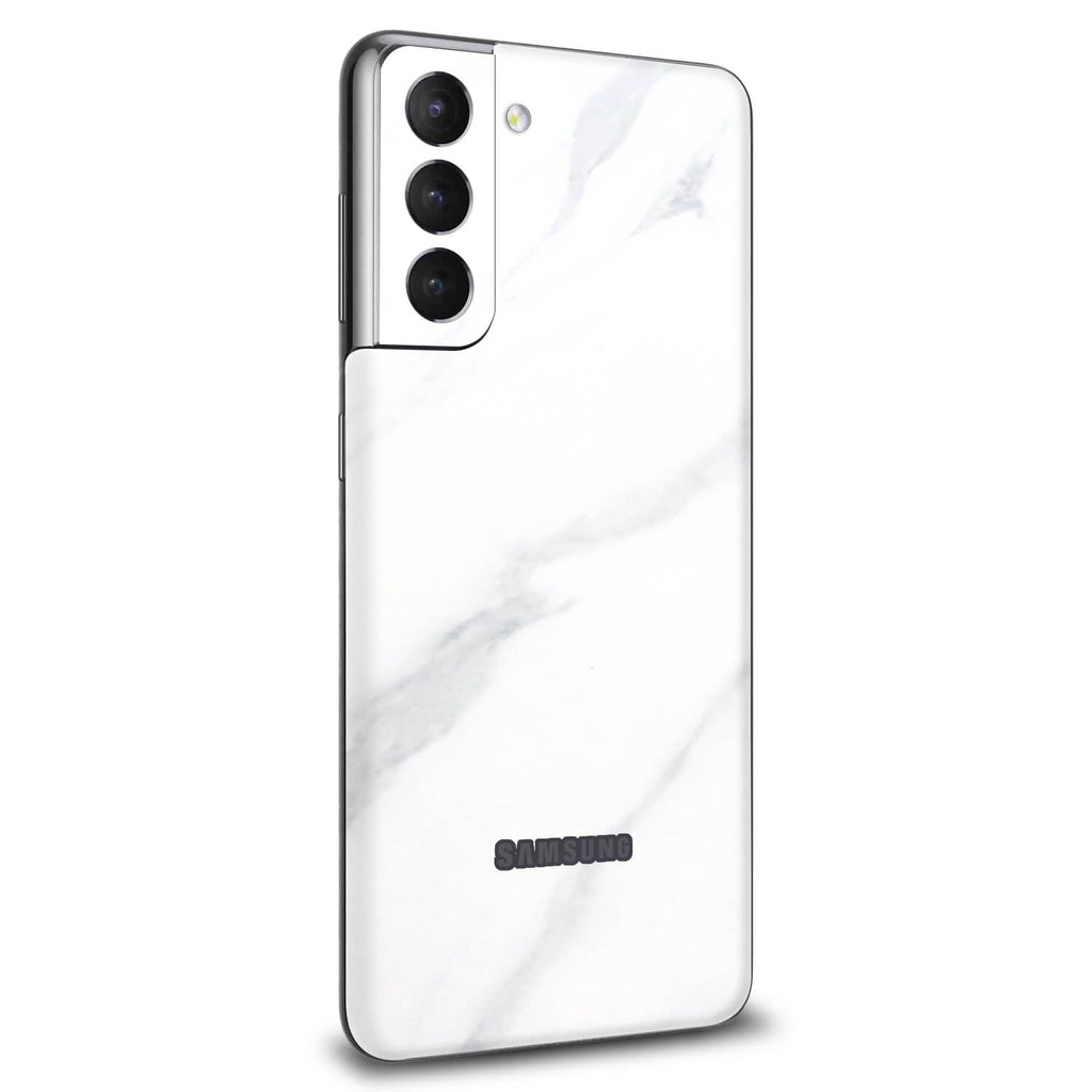Samsung Galaxy S21 FE White marble skins