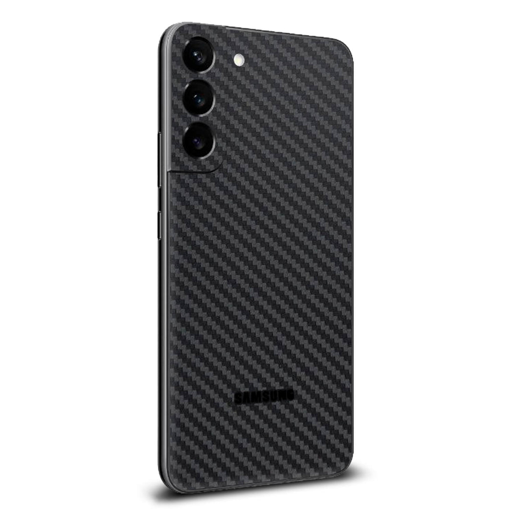 Samsung Galaxy S22 Plus Black carbon fibre skins
