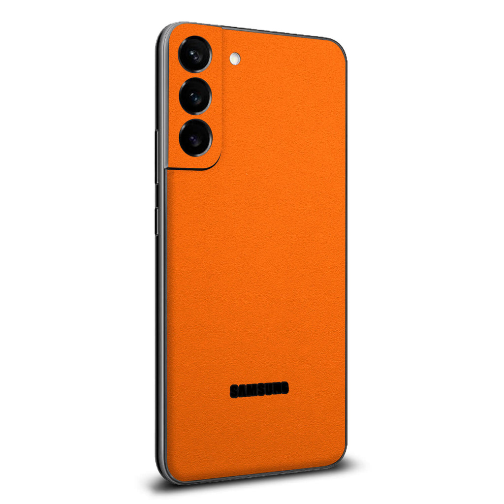 Samsung Galaxy S22 Plus Textured matt orange skins