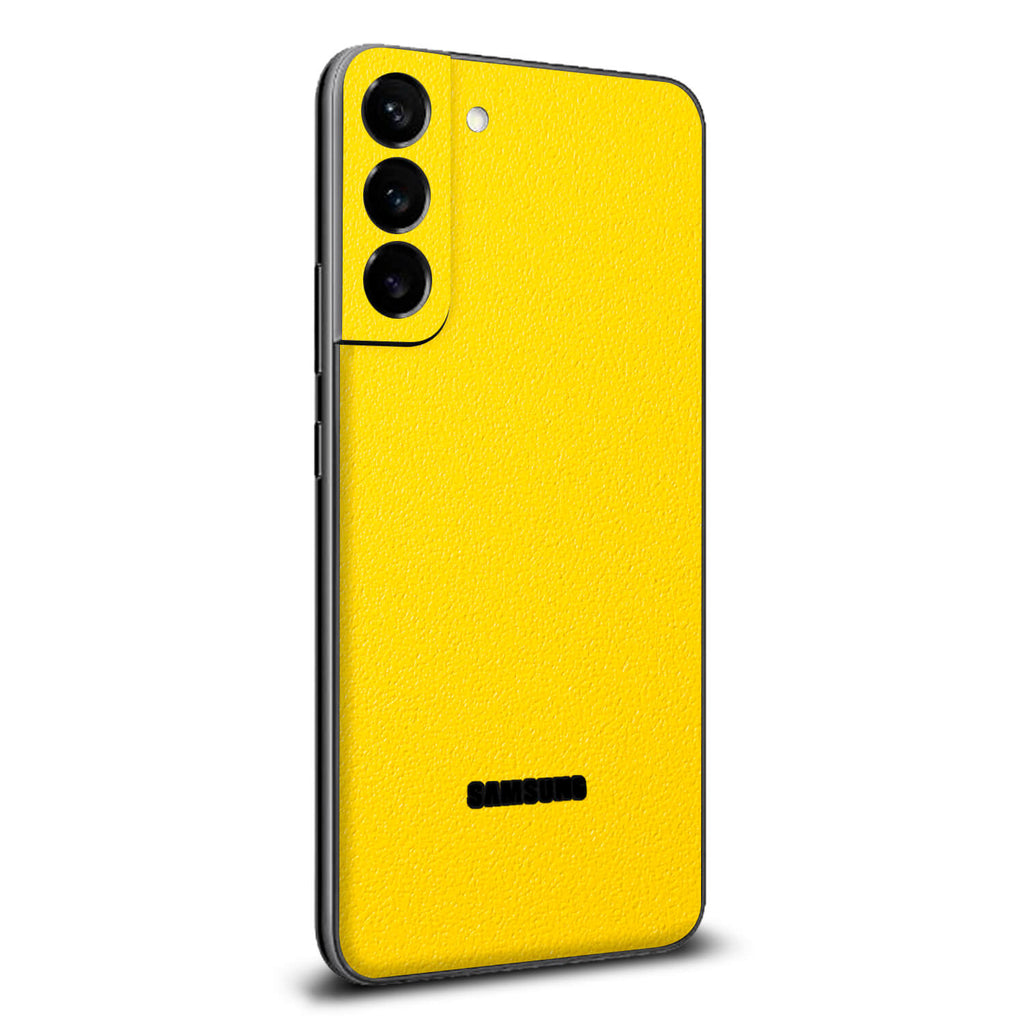 Samsung Galaxy S22 Plus Textured matt yellow skins
