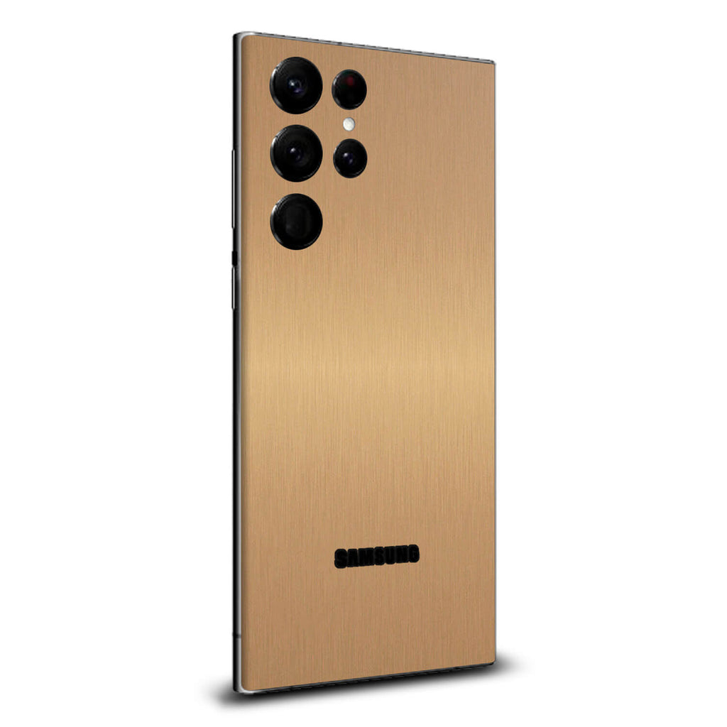 Samsung Galaxy S23 Ultra Brushed gold skins