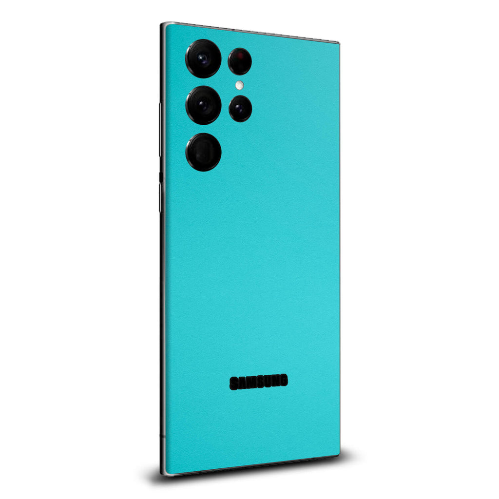 Samsung Galaxy S22 Ultra Textured matt turquoise skins