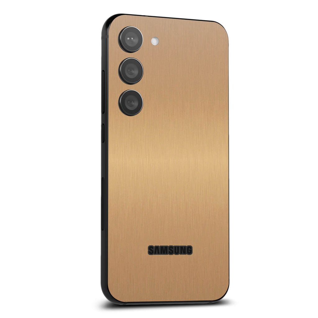 Samsung Galaxy S23 Plus Brushed gold skins