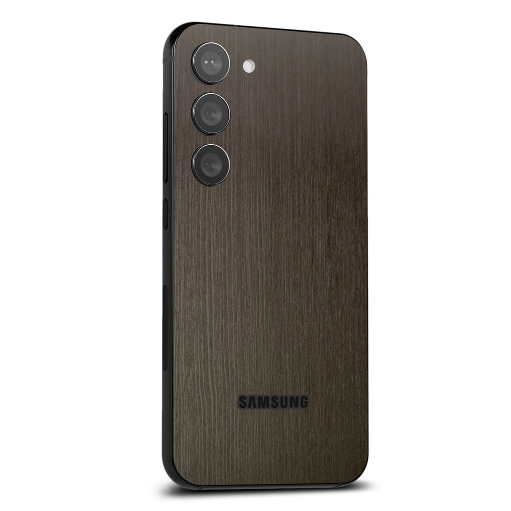 Samsung Galaxy S23 Plus Silverblack wood skins