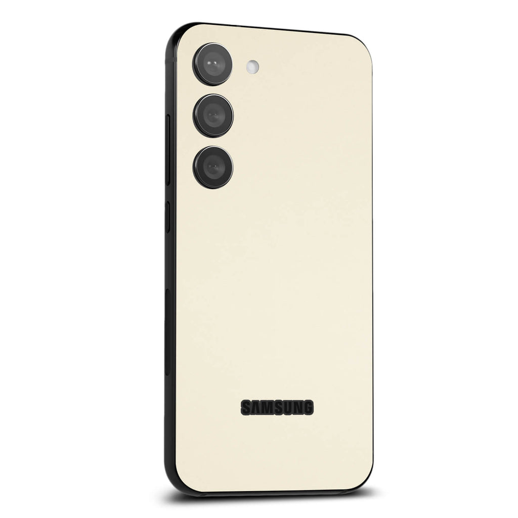 Samsung Galaxy S23 Plus Textured matt cream skins