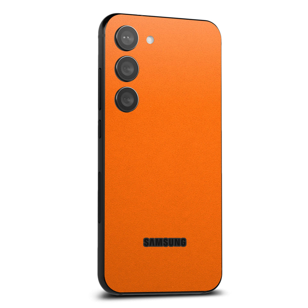 Samsung Galaxy S23 Plus Textured matt orange skins