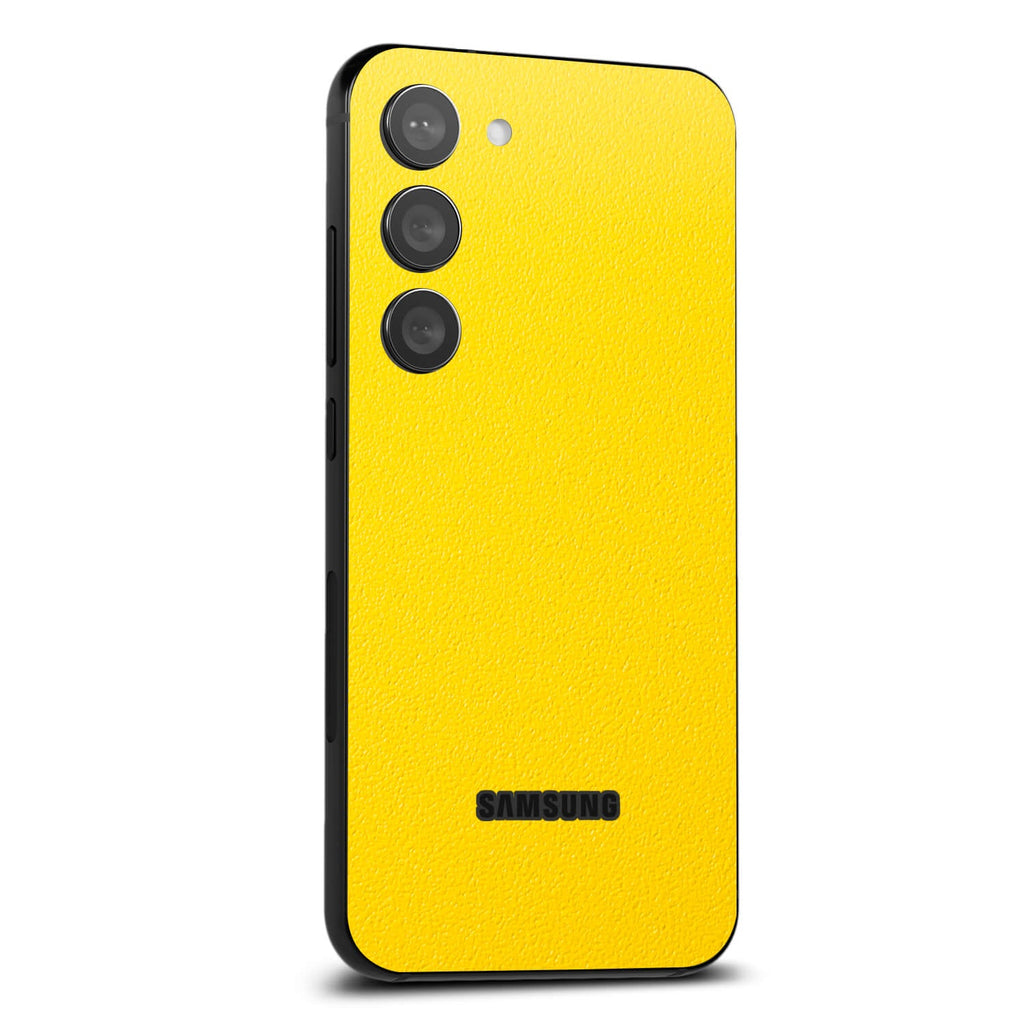 Samsung Galaxy S23 Textured matt yellow skins