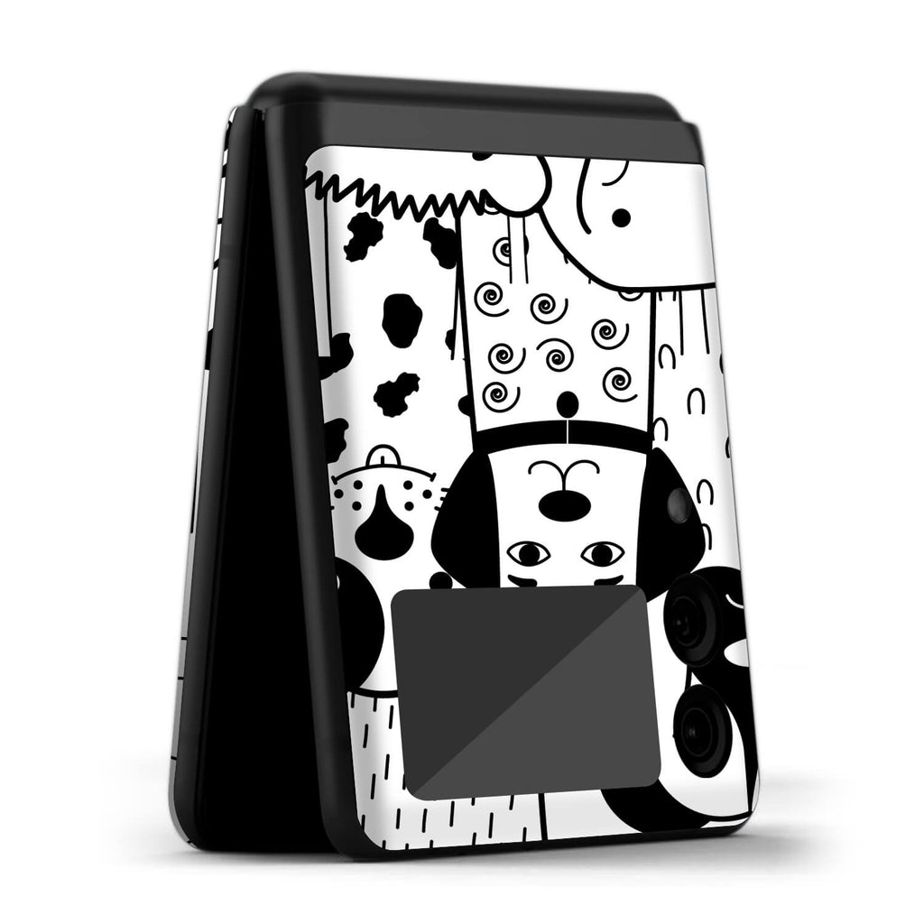 Samsung Galaxy Z Flip 3 Doodles dog skins