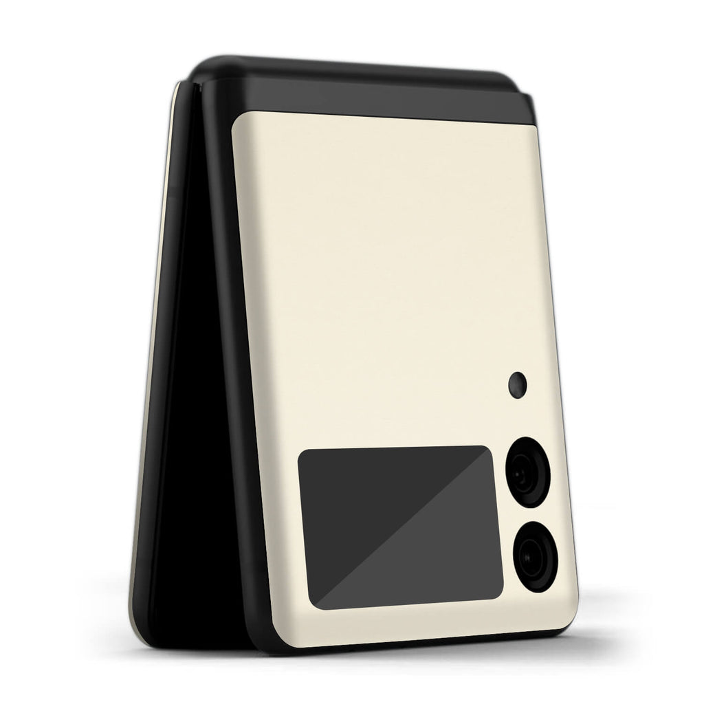 Samsung Galaxy Z Flip 3 Textured matt cream skins