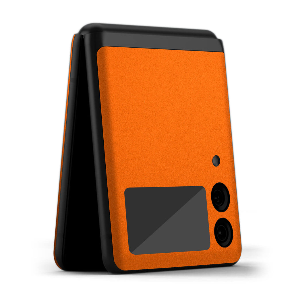 Samsung Galaxy Z Flip 3 Textured matt orange skins