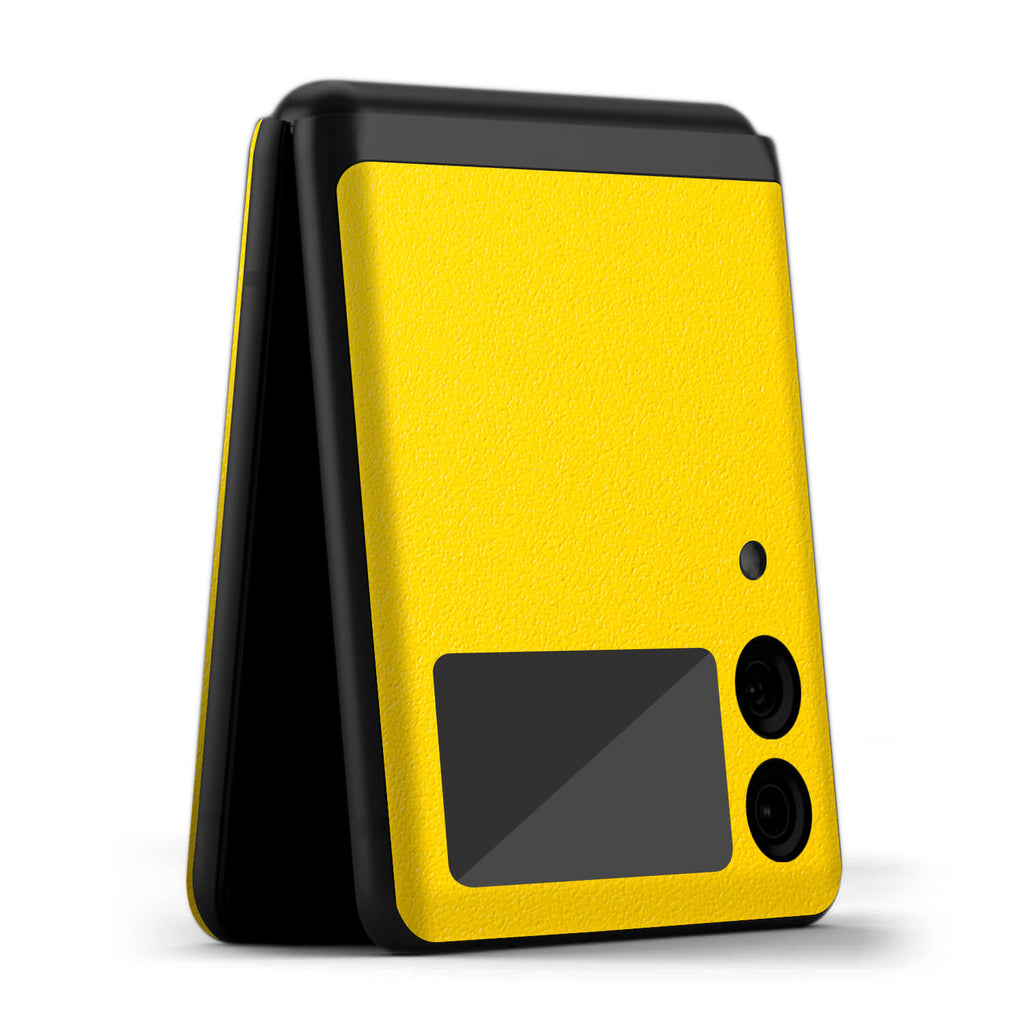 Samsung Galaxy Z Flip 3 Textured matt yellow skins