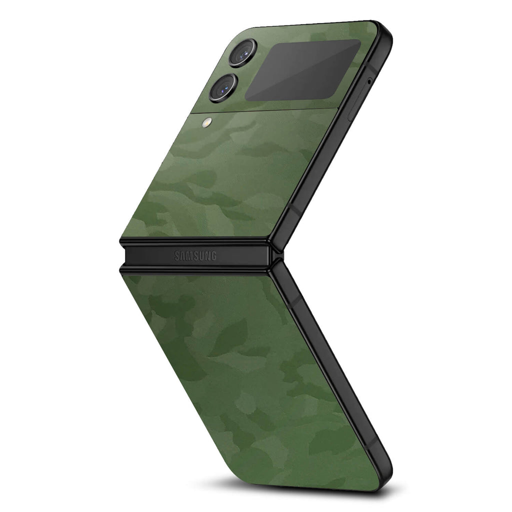 Samsung Galaxy Z Flip 4 Green camo skins