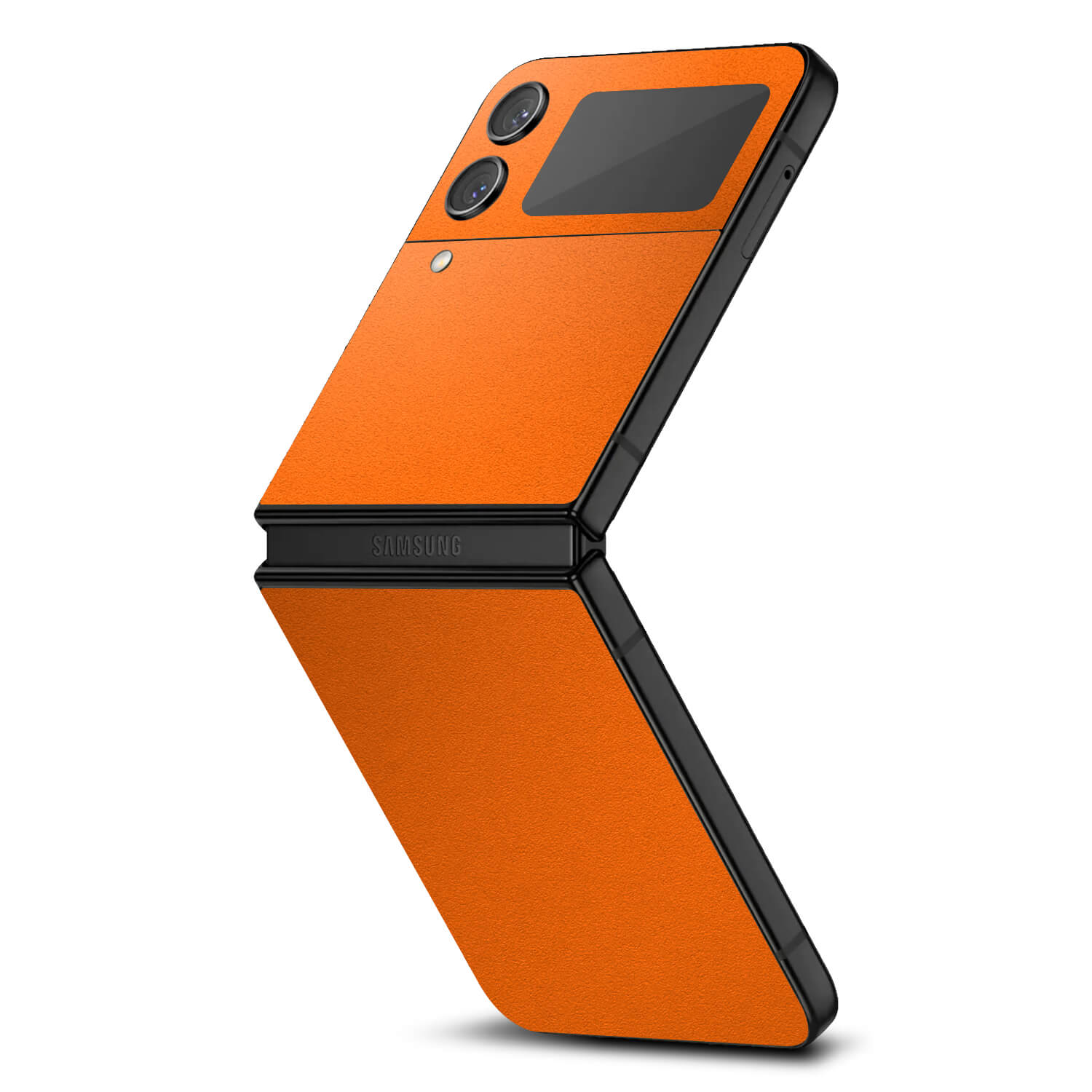 Samsung Galaxy Z Flip 4 Textured matt orange skins