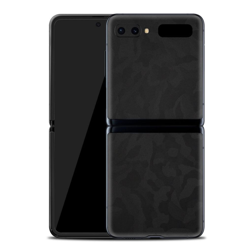 Samsung Galaxy Z Flip Black Camo Skins