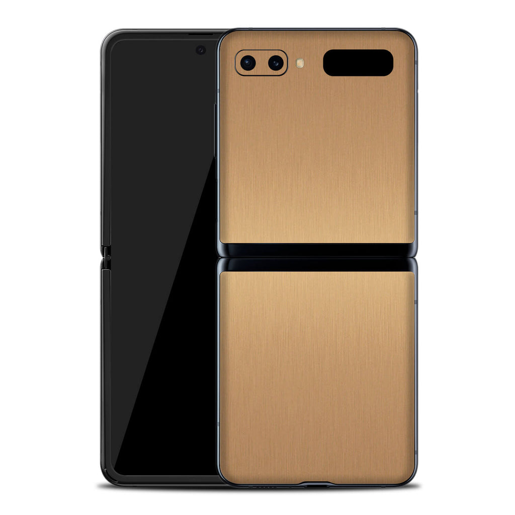 Samsung Galaxy Z Flip Brushed Gold Skins