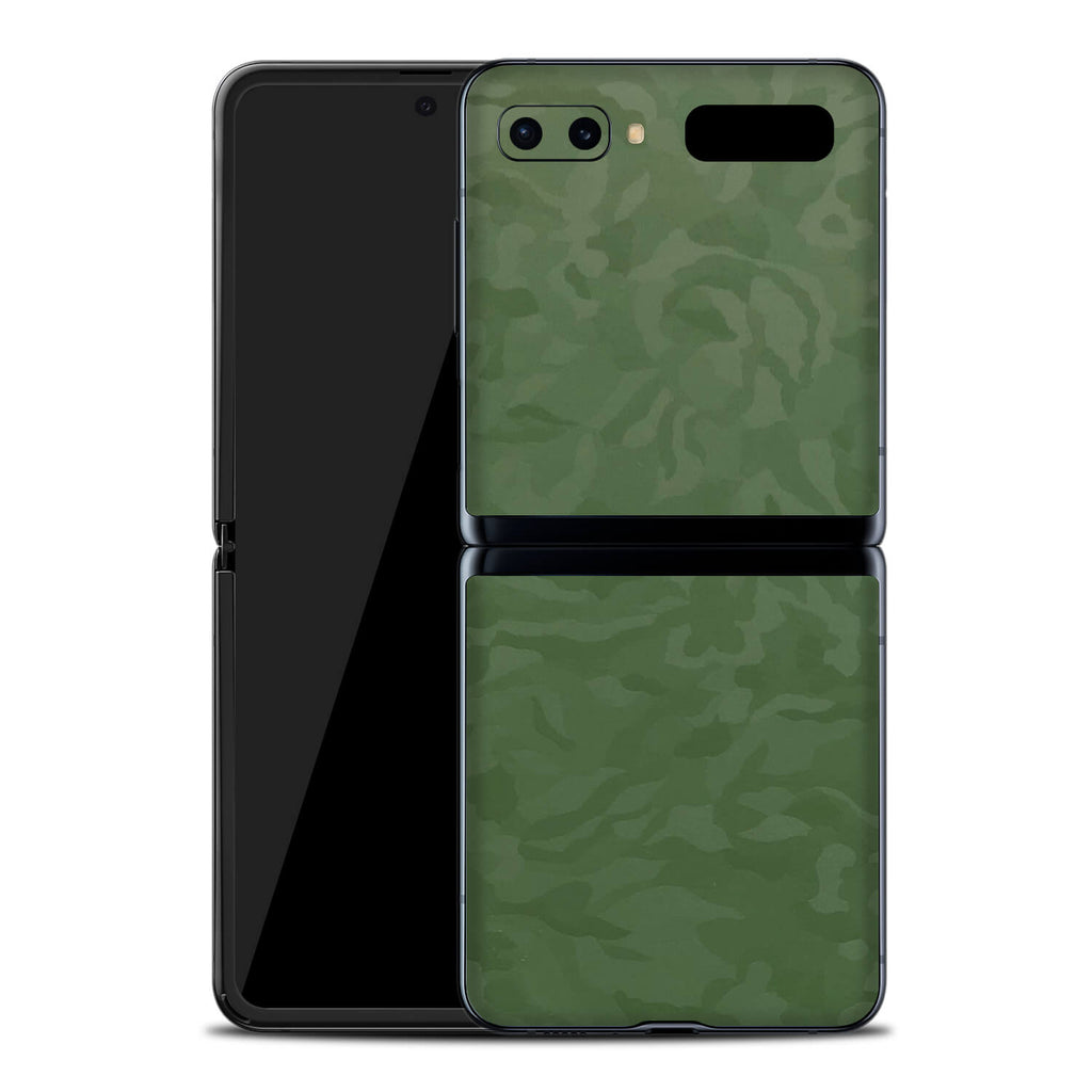Samsung Galaxy Z Flip Green Camo Skins