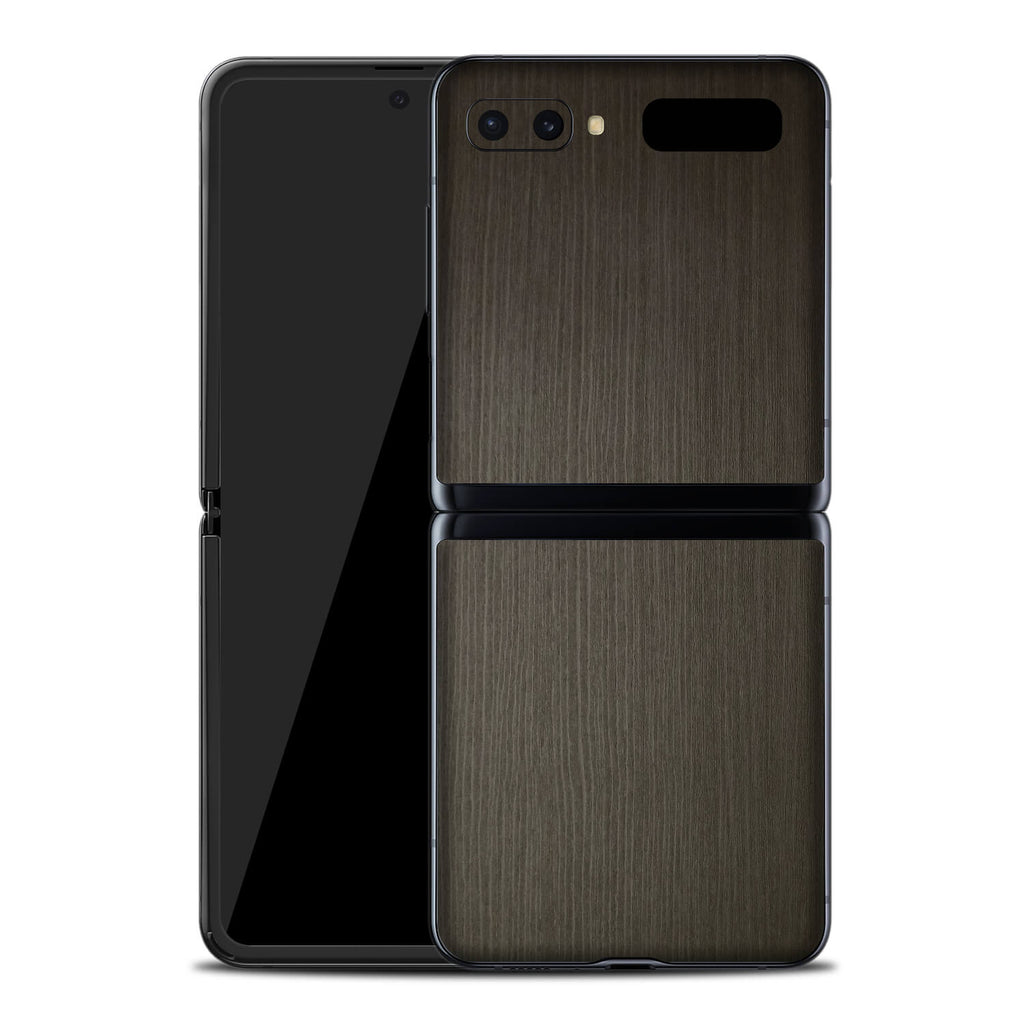 Samsung Galaxy Z Flip Silverblack Wood Skins