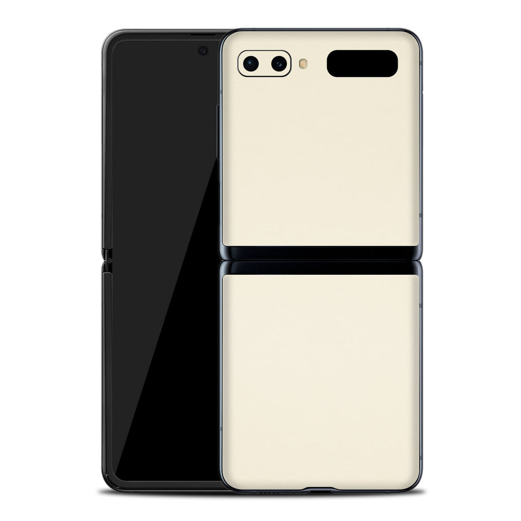 Samsung Galaxy Z Flip Textured Matt Cream Skins