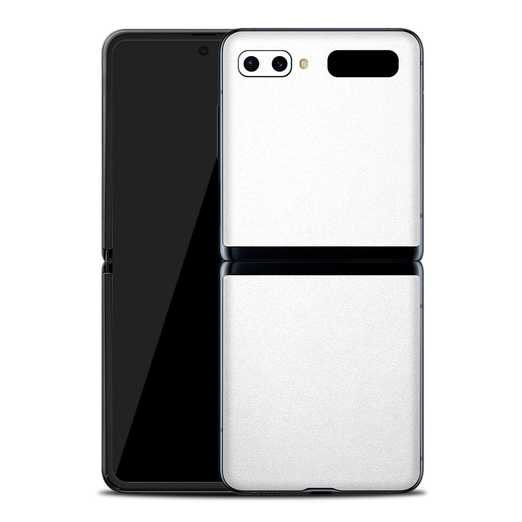 Samsung Galaxy Z Flip Textured Matt White Skins