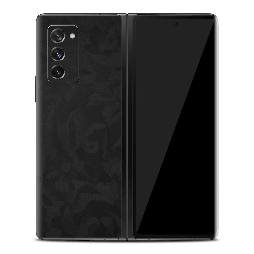 Samsung Galaxy Z Fold 2 Black Camo Skins