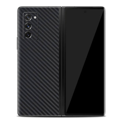 Samsung Galaxy Z Fold 2 Black Carbon Fibre Skins
