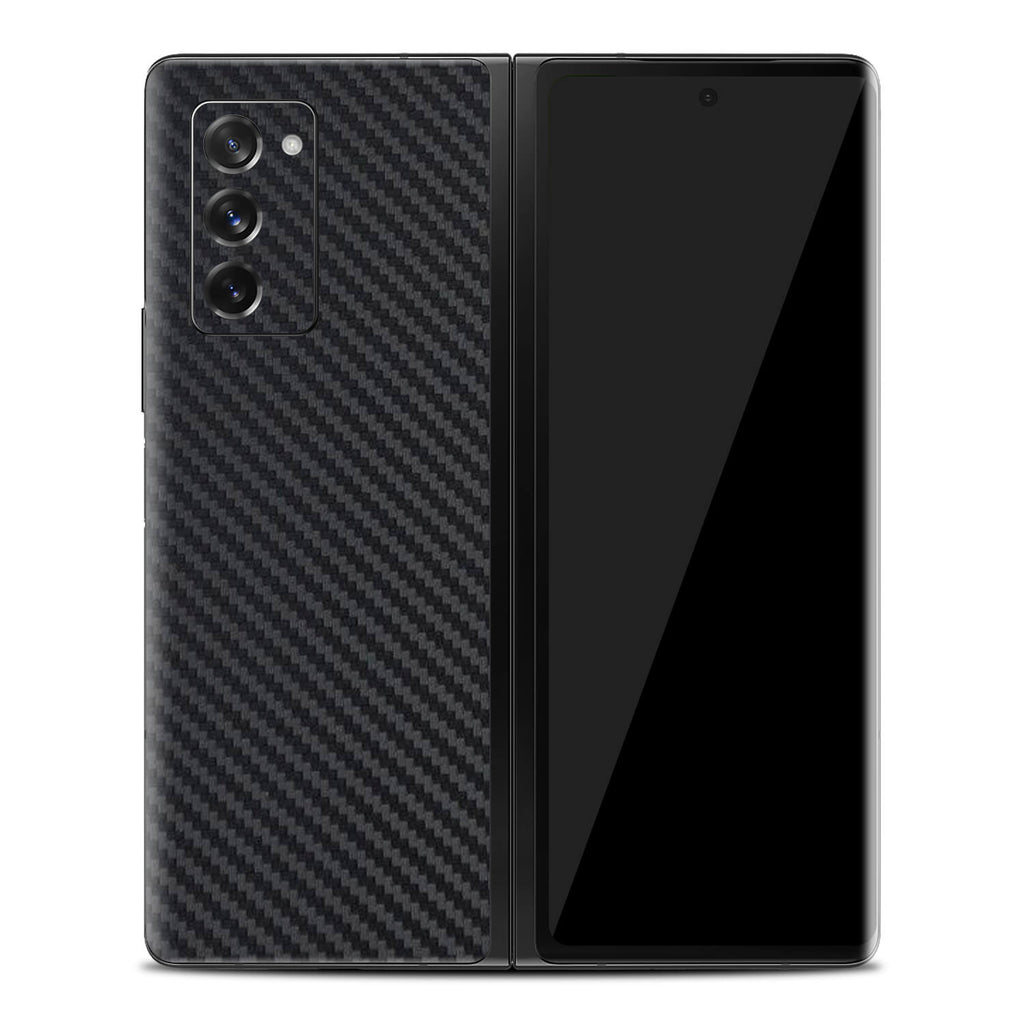 Samsung Galaxy Z Fold 2 Black Carbon Fibre Skins