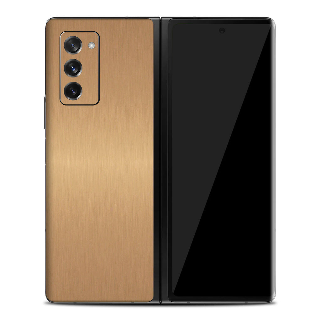 Samsung Galaxy Z Fold 2 Brushed Gold Skins