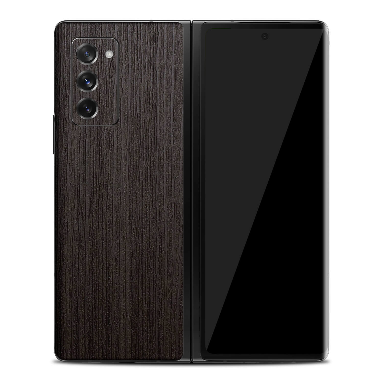 Samsung Galaxy Z Fold 2 Silverblack Wood Skins