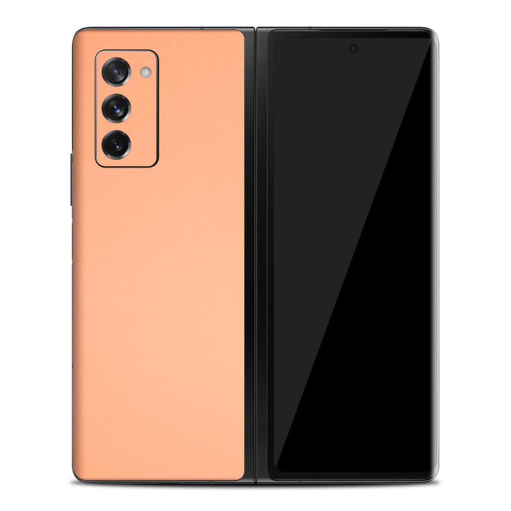 Samsung Galaxy Z Fold 2 Textured Matt Peach Skins