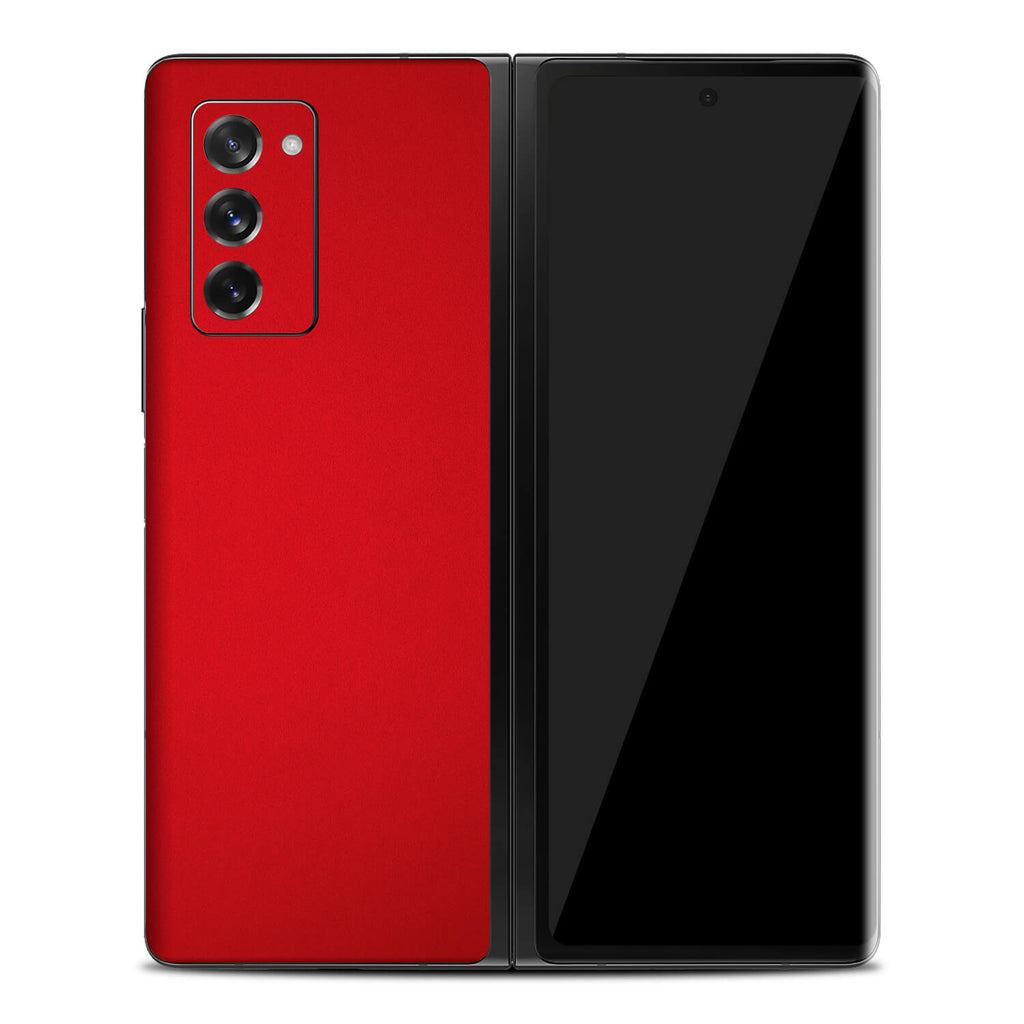 Samsung Galaxy Z Fold 2 Textured Matt Red Skins