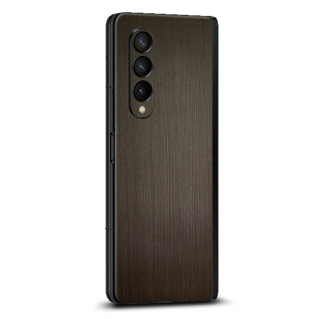 Samsung Galaxy Z Fold 4 Silverblack wood skins