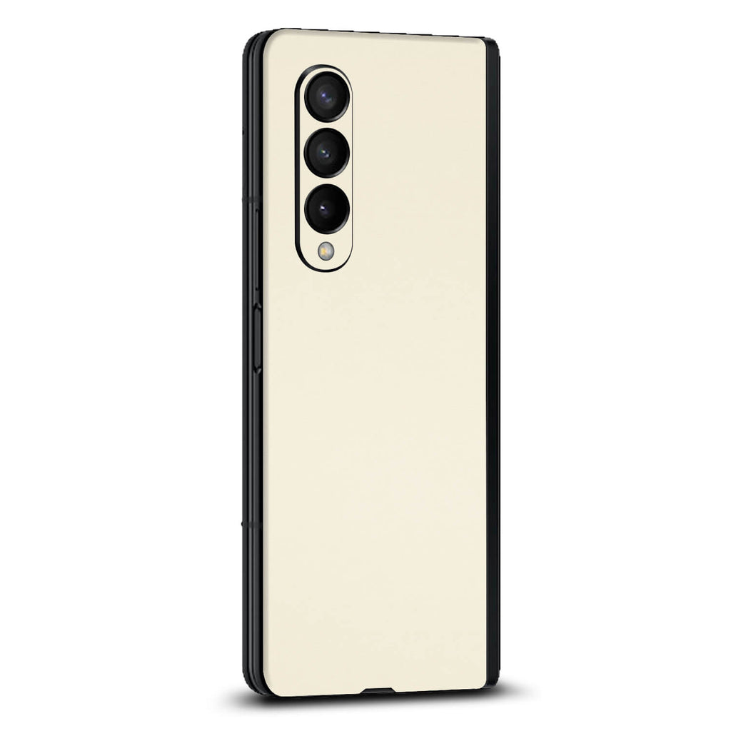 Samsung Galaxy Z Fold 4 Textured matt cream skins