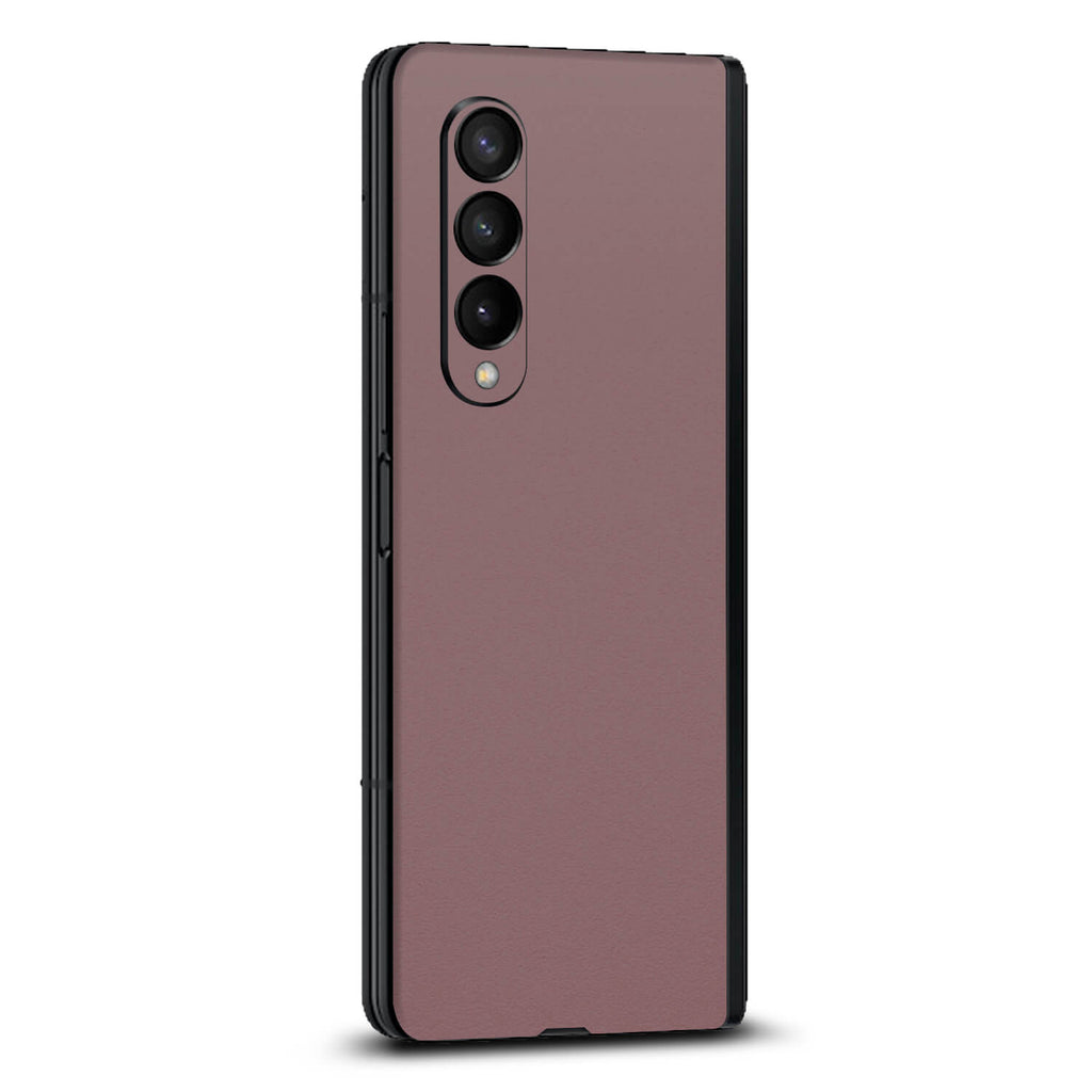 Samsung Galaxy Z Fold 3 Textured matt mulberry skins