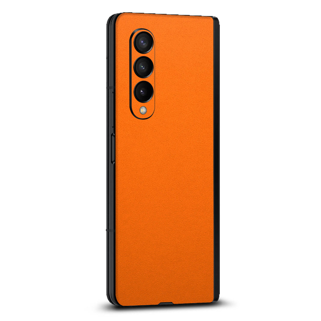 Samsung Galaxy Z Fold 3 Textured matt orange skins