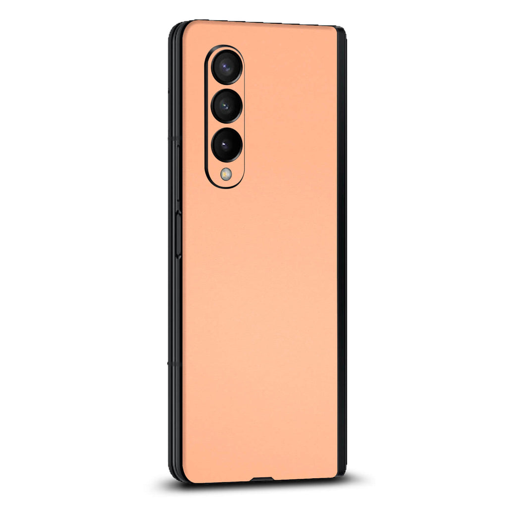Samsung Galaxy Z Fold 3 Textured matt peach skins