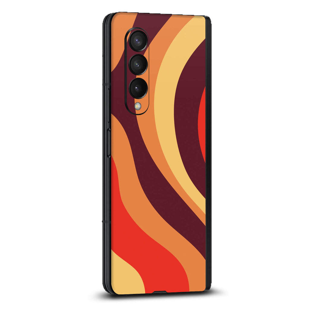 Samsung Galaxy Z Fold 4 Abstract lava skins