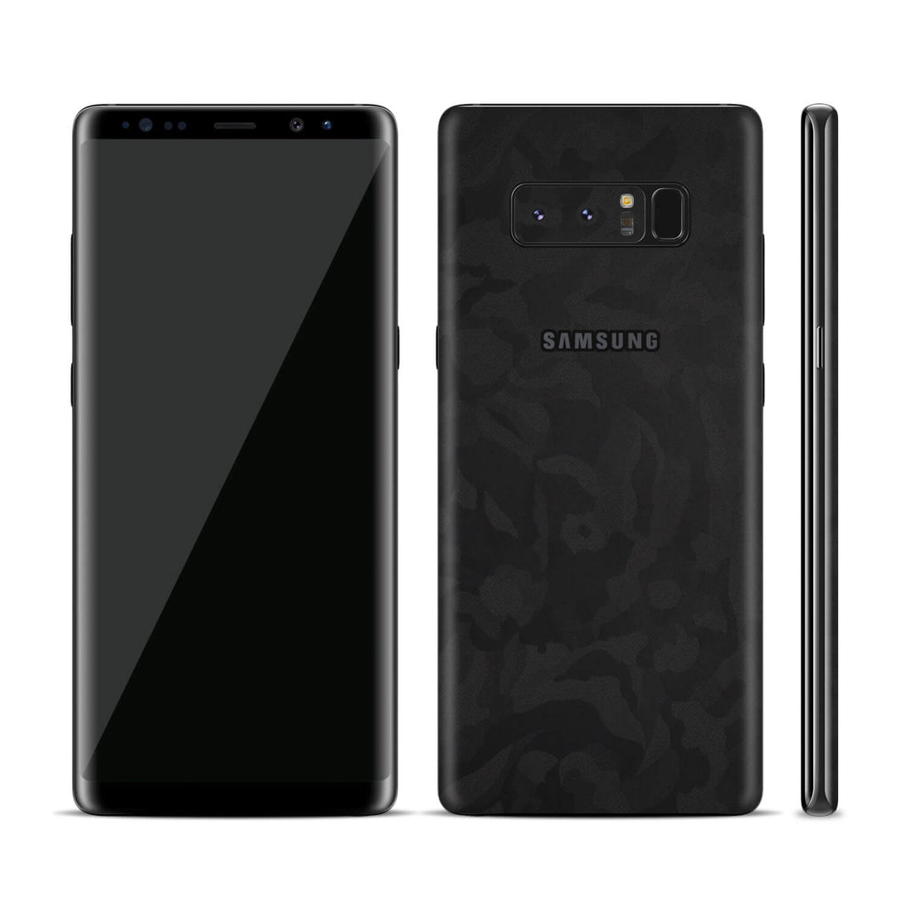 Samsung Galaxy Note 8 Black Camo Skins
