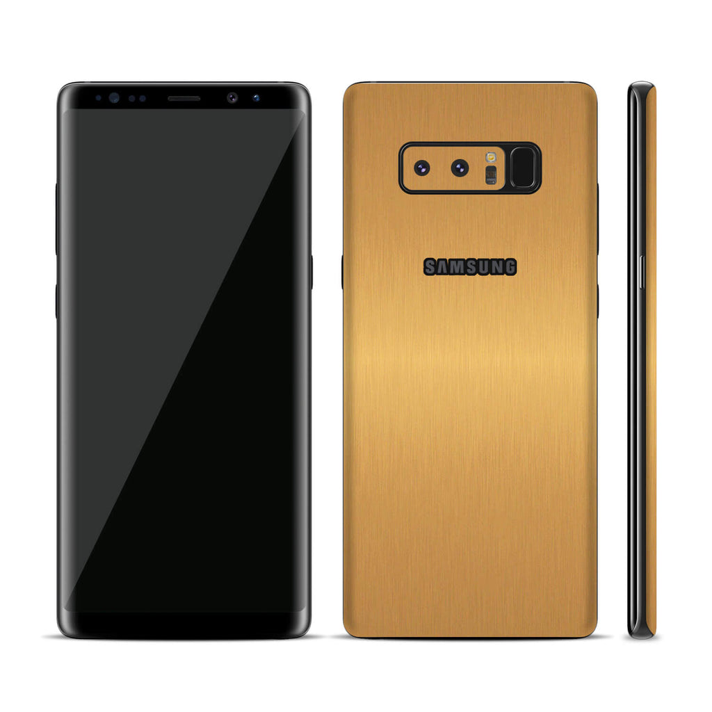 Samsung Galaxy Note 8 Brushed Gold Skins