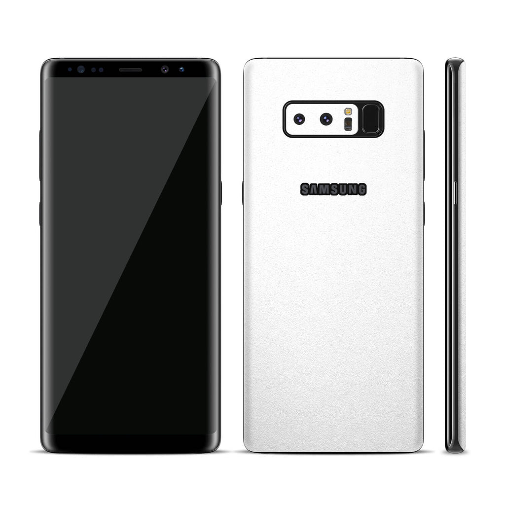 Samsung Galaxy Note 8 Textured Matt White Skins