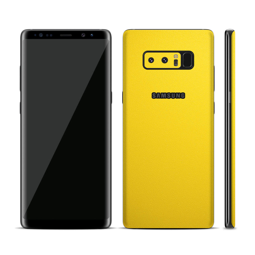 Samsung Galaxy Note 8 Textured Matt Yellow Skins