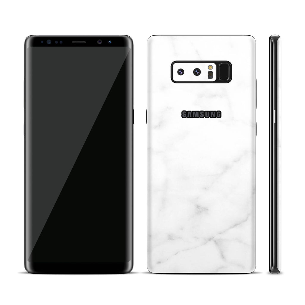 Samsung Galaxy Note 8 White Marble Skins